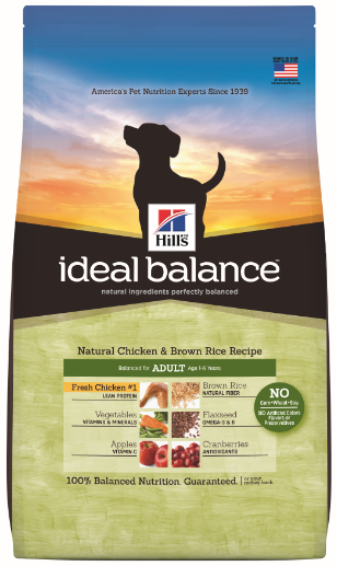 Ideal Balance™天然寵物食品-成犬用 天然雞肉及糙米配方(型號00002275)
Ideal Balance Natural Chicken & Brown Rice Recipe Adult