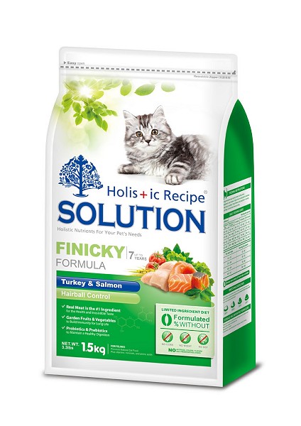耐吉斯成幼貓綠茶火雞肉食譜
Holistic Recipe Solution Turkey & Salmon Hairball Cat Formula