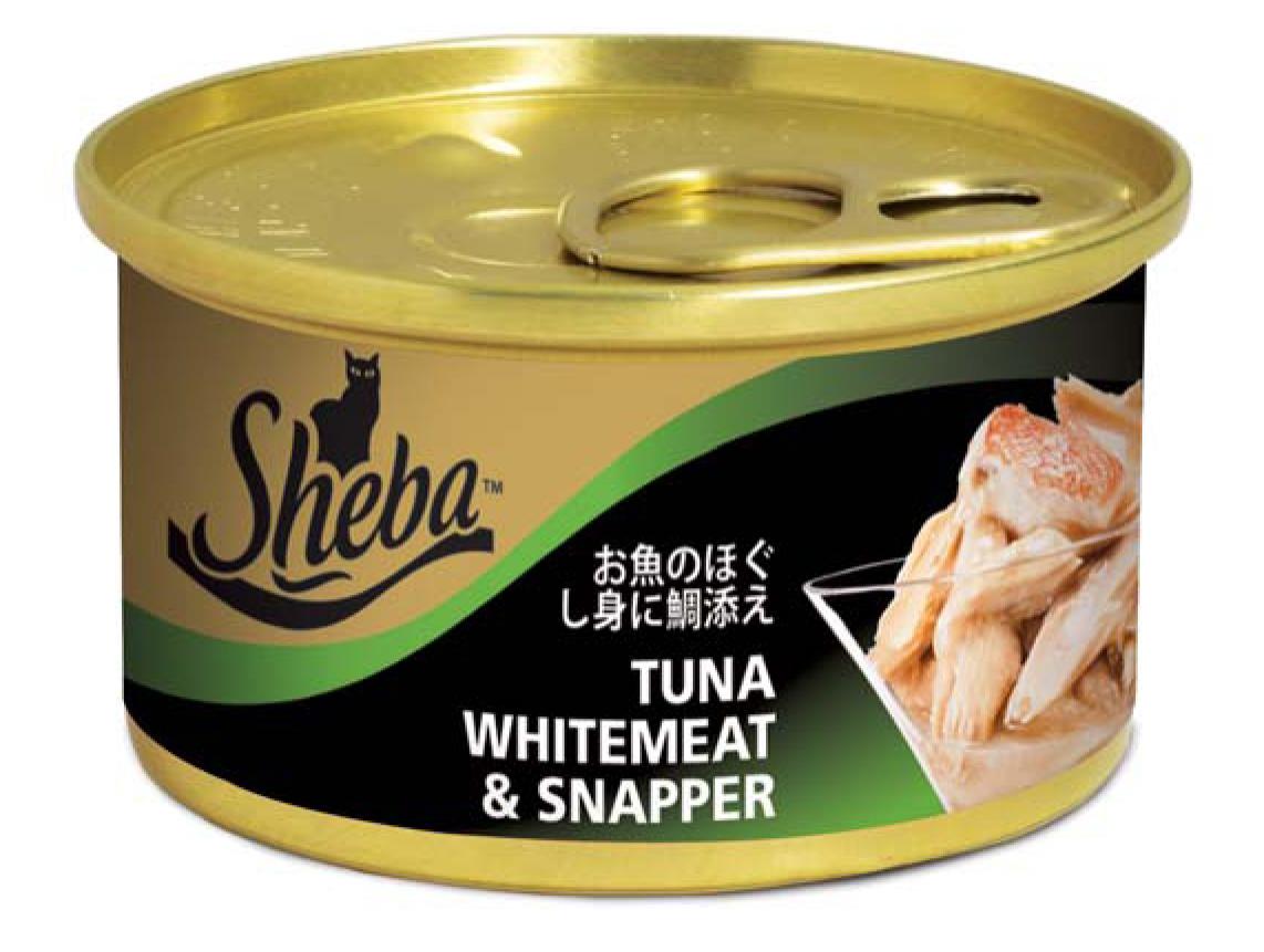 SHEBA金罐 白身鮪魚及鯛魚(湯汁) 85g x 24
DINE Desire TnWm Sn 24x85g