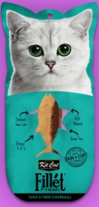 Kitcat小鮮肉系列-鮪魚柳條、纖維素(化毛配方)
Fillét- Tuna&Fiber(Hairball)