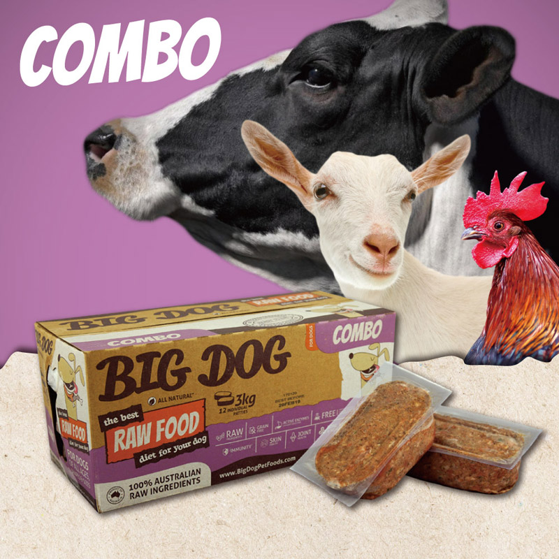 巴夫犬用生食肉餅綜合口味
BIG DOG RAW FOOD COMBO