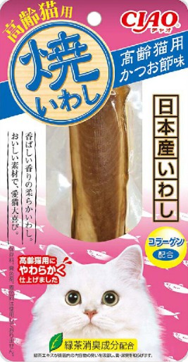 CIAO沙丁魚燒魚柳條(TSC-09) 高齡貓鰹魚 30G
