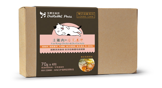 DoReMi Pets-土雞肉+皮毛護理(貓咪)
DoReMi Pets-Free Range Chicken &Skin Formula(Cat)