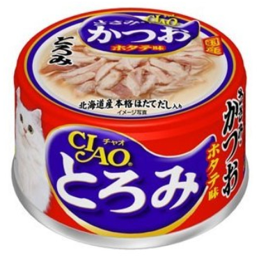 貓專用鷄肉、鰹魚、干貝口味缶
INABA CHAO TOROMI Sasami, Bonito, Hotate