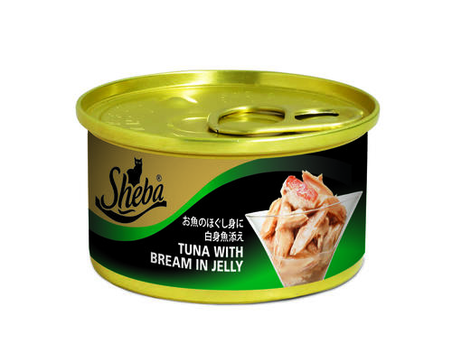 SHEBA金罐 白身鮪魚及魴魚(魚凍) 85g x 24
SHE Can Tuna & Bream in Jelly 85g(*24)