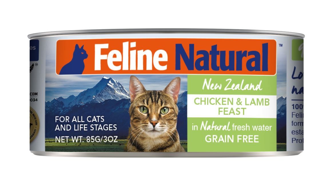 紐西蘭K9鮮燉生肉主食貓罐-無穀雞+羊85g
